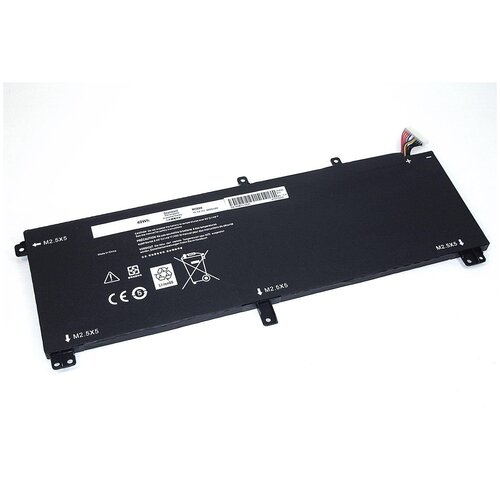 Аккумуляторная батарея для ноутбука Dell M3800-3S1P 11.1V 5200mAh черная OEM