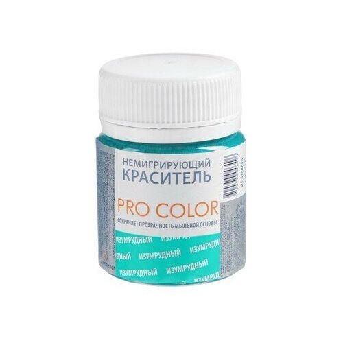 Краситель немигрирующий PRO Color, изумрудный, 40 г Выдумщики Зелёный Россия