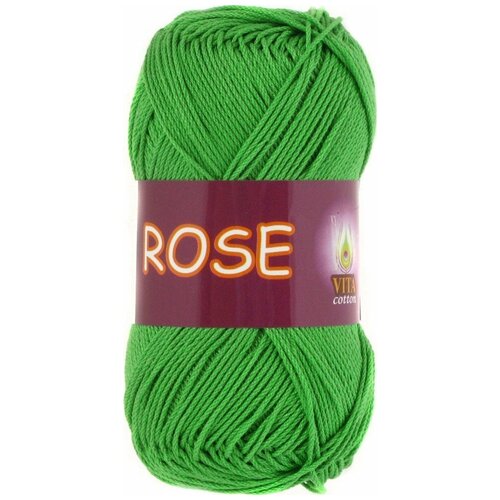 Пряжа Vita cotton Rose молодая зелень (3935), 100%хлопок, 150м, 50г, 1шт