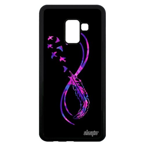 фото Новый чехол на телефон // galaxy a8 2018 // "бесконечность" сердце infinite, utaupia, черный