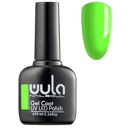 WULA гель-лак для ногтей Gel Coat, 10 мл, 42 г, 496 салатовый неон