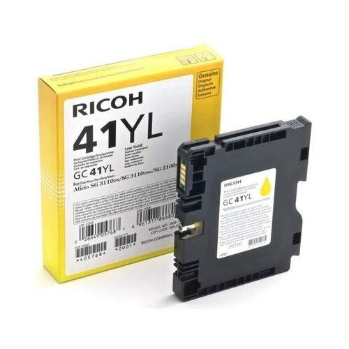 Принт-картридж Ricoh GC 41YL 405768 желтый оригинальный принт картридж ricoh gc 41мl 405767 пурпурный оригинальный