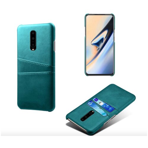 фото Чехол панель-накладка mypads для nokia x6 / nokia 6.1 plus из качественной импортной кожи с визитницей с отделением для банковских карт мужской женский зеленый