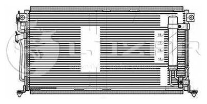 Радиатор кондиционера для автомобилей Lancer IX (03) LRAC 1100 LUZAR