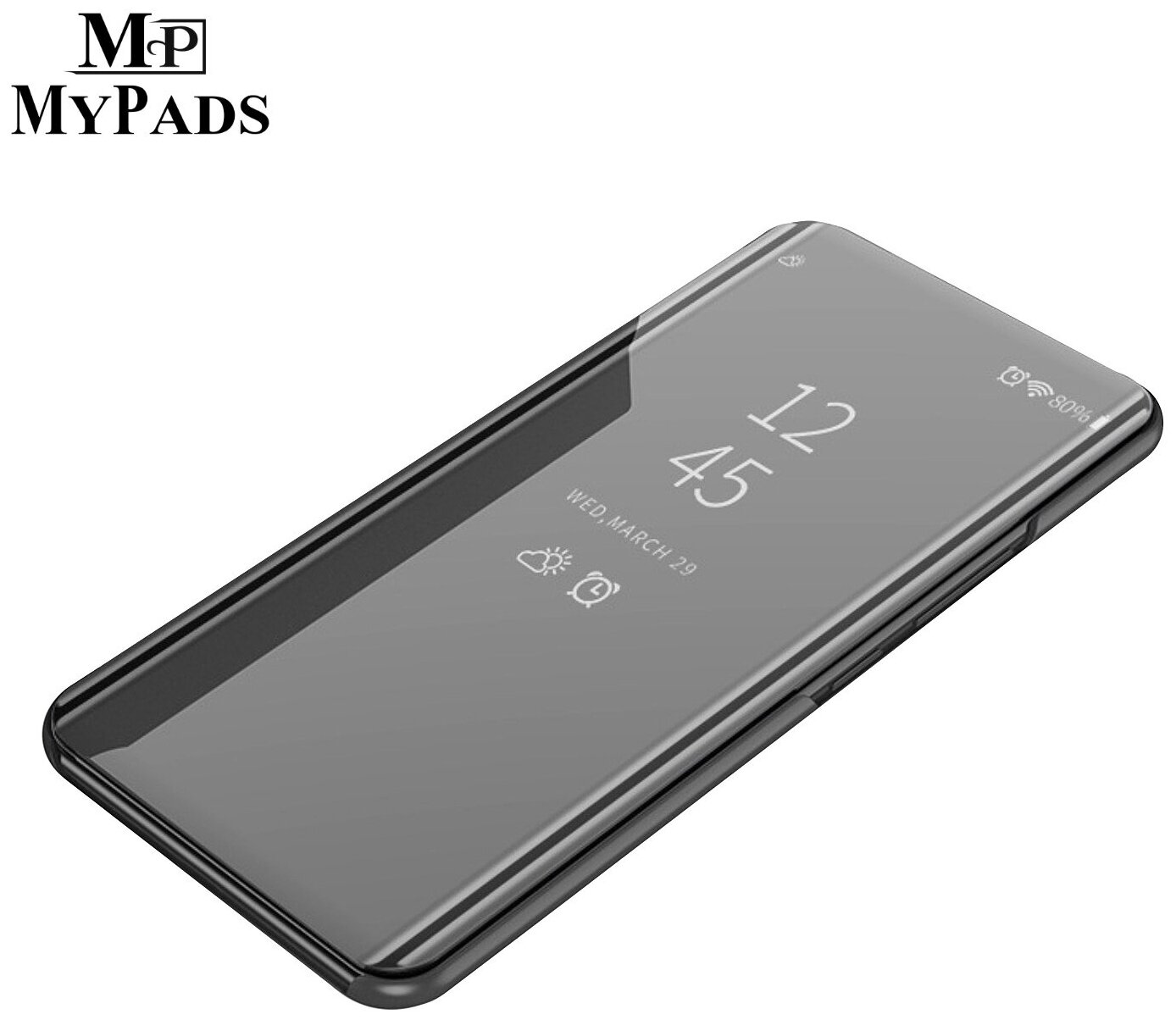 Чехол-книжка MyPads для Samsung Galaxy S20 Ultra 5G (SM-G988B/DS) с дизайном Clear View Cover с полупрозрачной пластиковой крышкой с зеркальной п.