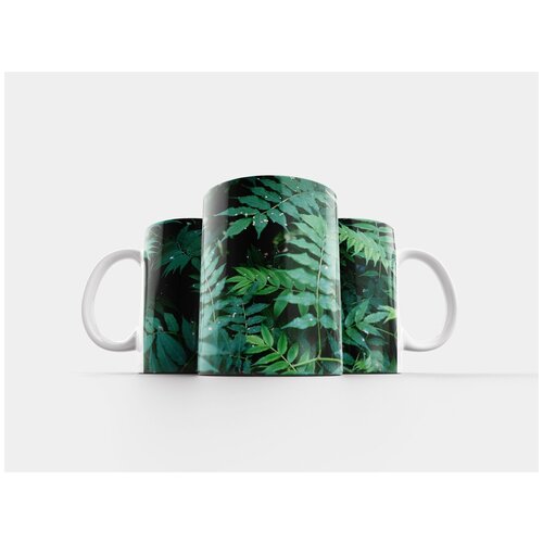 фото Кружка "зеленый, листья, деревья" 320 мл lotsprints