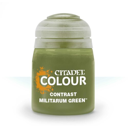 фото Краска акриловая citadel contrast: militarum green (18ml) games workshop