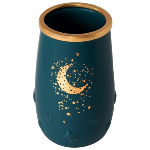 Ваза Феникс Present Луна и звезды, зеленый/желтый