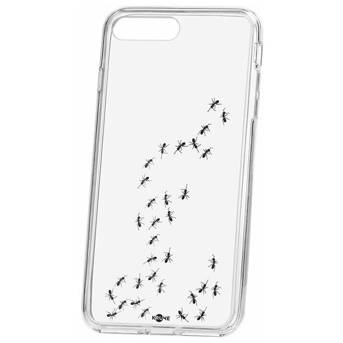 фото Чехол для apple iphone 8 plus / 7 plus kruche print муравьи / чехол для apple iphone / чехол с рисунком / чехол с принтом / чехол для айфон / бампер на айфон / чехол накладка для iphone / противоударная накладка для iphone / защита для iphone / защита на айфон / cиликоновый чехол для iphone / пластиковый чехол на iphone / защитный чехол для iphone кruче