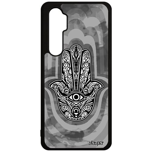 фото Защитный чехол на телефон // xiaomi mi note 10 lite // "амулет хамса" тора оберег, utaupia, серый