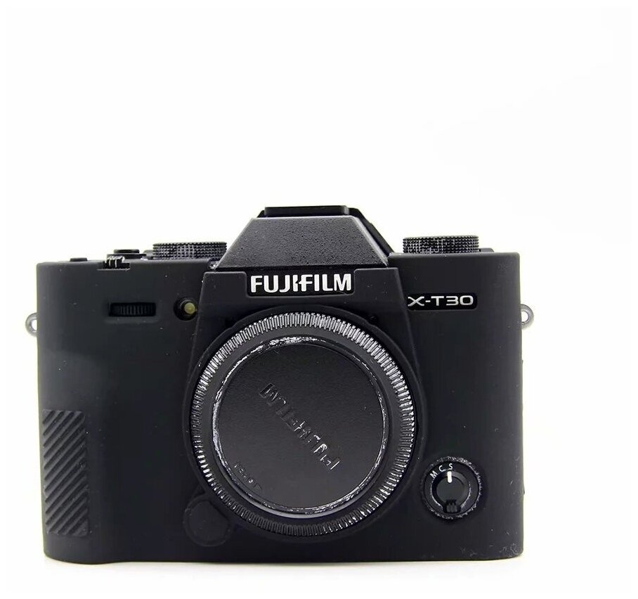 Защитный силиконовый чехол Mypads для фотоаппарата Fujifilm X-T30/ XT30 черный