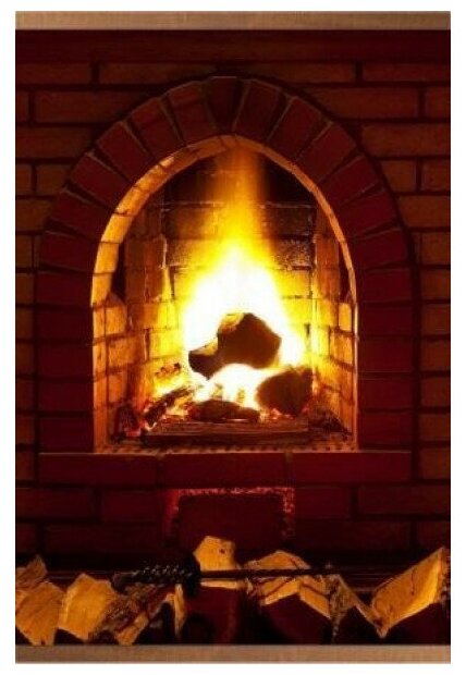 фото Обогреватель настенный домашний очаг Камин 105*60 500Вт