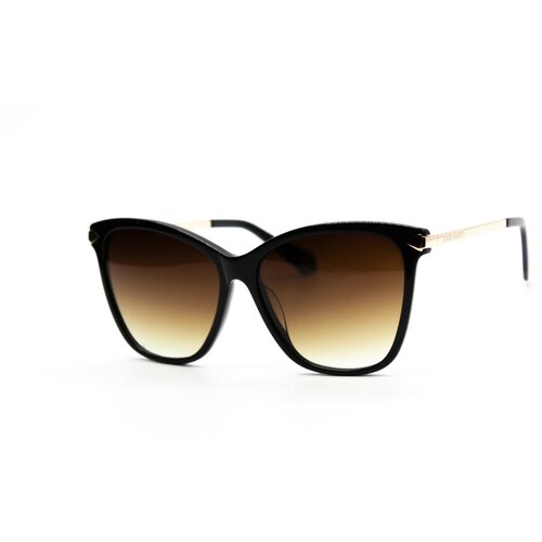 фото Солнцезащитные очки enni marco, кошачий глаз, оправа: пластик, для женщин, коричневый