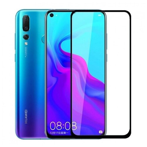 фото Защитное стекло для huawei nova 4/honor view 20 (черное) чехлы и стекла