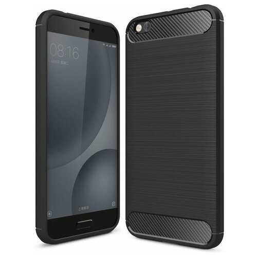 Чехол-накладка Carbon Fibre для Xiaomi Mi5C (черный)