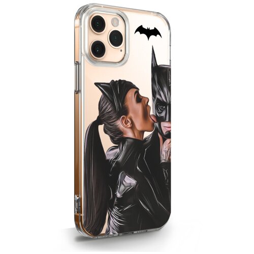 фото Прозрачный силиконовый чехол musthavecase для iphone 11 pro cat woman/ женщина кошка брюнетка для айфон 11 про противоударный