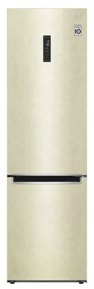 витринный Холодильник с морозильником LG GA-B509MEUM бежевый