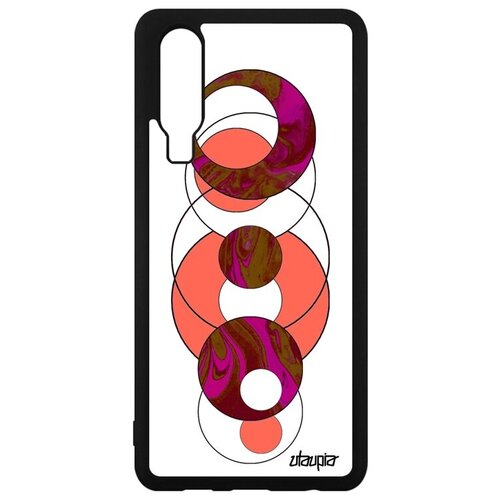фото Красивый чехол на телефон // huawei p30 // "круги" узор сфера, utaupia, розовый