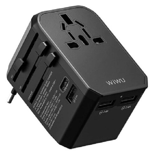 Переходник - сетевое зарядное устройство WiWU Universal Adapter UA304 universal british travel plug converter uk travel adapter wall power adapter 13a mini uk outlet adapter