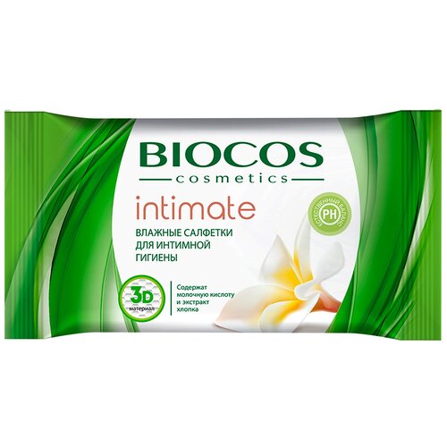 BioCos Влажные салфетки intimate