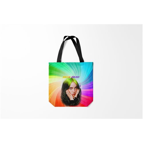 фото Сумка-шоппер / 40х40 см / разная музыка / billie eilish билли айлиш z burnettie