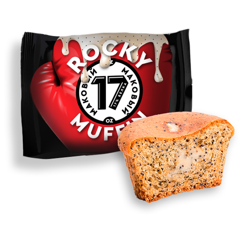 Протеиновый батончик Mr. Djemius ZERO Rocky Muffin протеиновый, 440 г, маковый