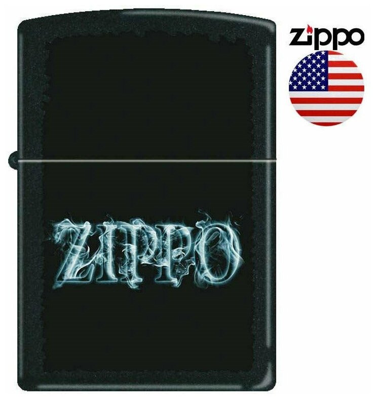 Zippo Зажигалка Zippo 218 Smoking Logo - фотография № 1