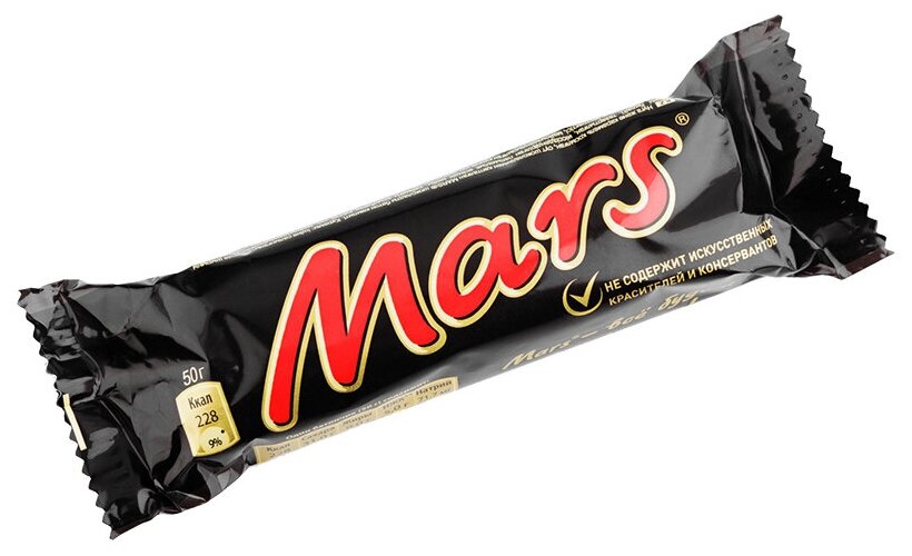 Mars шоколадный батончик, 36 шт по 50 г - фотография № 3