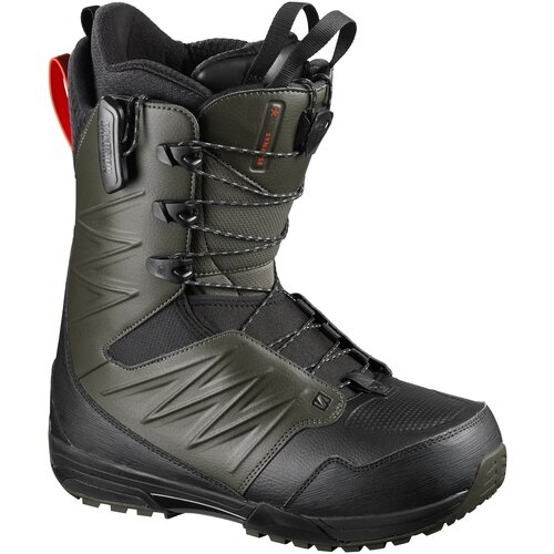 фото Сноубордические ботинки salomon synapse wide, р. 10 / 28, olive nigh/black