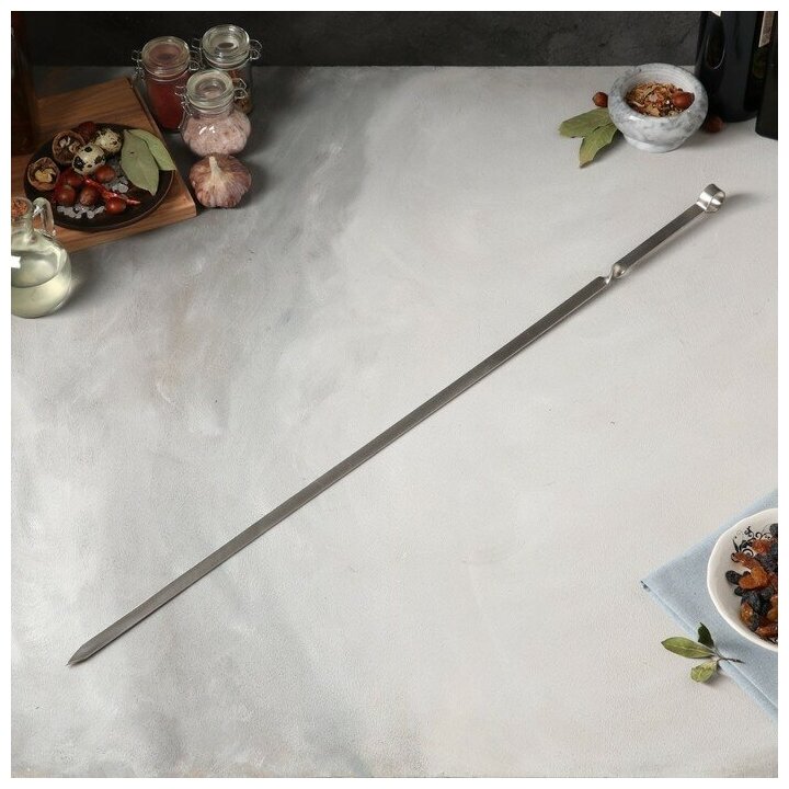 TAS-PROM Шампур армянский, ручка металл, 72 см х 2 мм, рабочая часть 60 см - фотография № 7