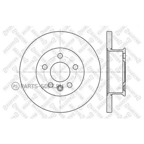 фото 6020-4746-sx_диск тормозной передний!\ vw t4 90-96 stellox 60204746sx