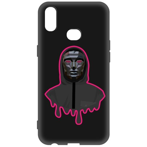 фото Чехол-накладка krutoff soft case игра в кальмара-ведущий для samsung galaxy a10s (a107) черный krutoff group,krutoff
