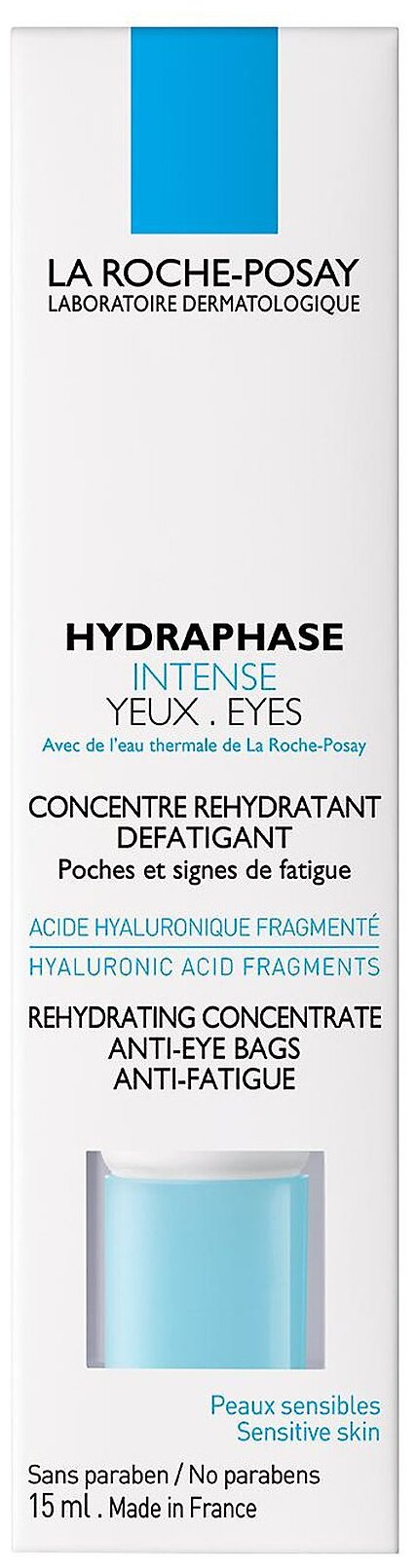 Средство La Roche-Posay (Ля рош-позе) интенсивное увлажняющее для контура глаз Hydraphase Intense 15 мл - фото №4