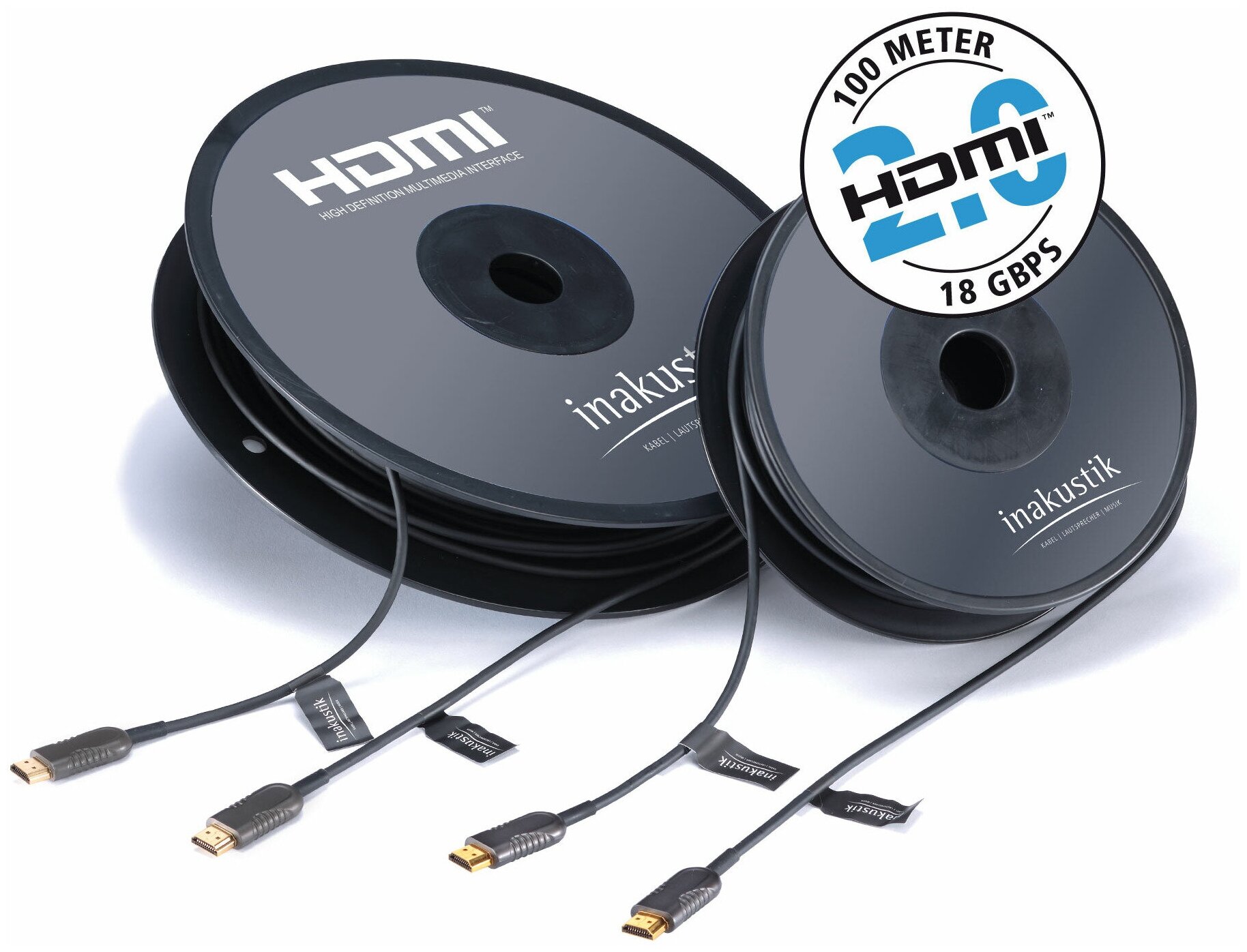 Кабель HDMI - HDMI оптоволоконные Inakustik 009241002 Profi 2.0a Optical Fiber Cable 2.0m