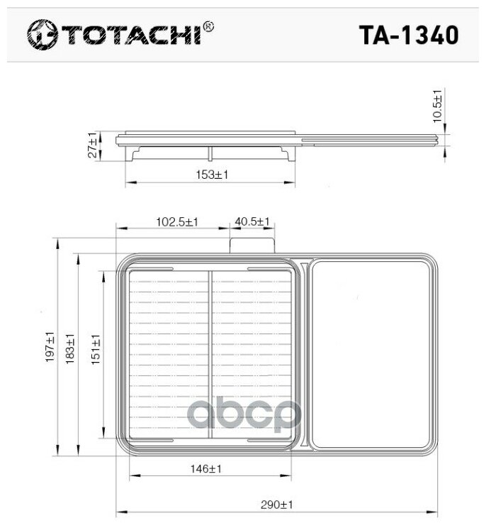 Totachi Ta-1340 Vic A-1010 Oem 17801-21040 Mann C29 002 TOTACHI арт. TA1340