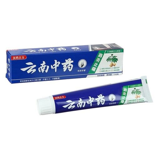 Купить Зубная паста китайская традиционная на травах с женьшенем, противовоспалительная, 110 г, Сима-ленд
