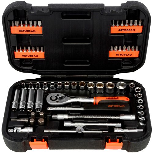 фото Набор инструментов для авто, автоdело 39934, 64 предм черный