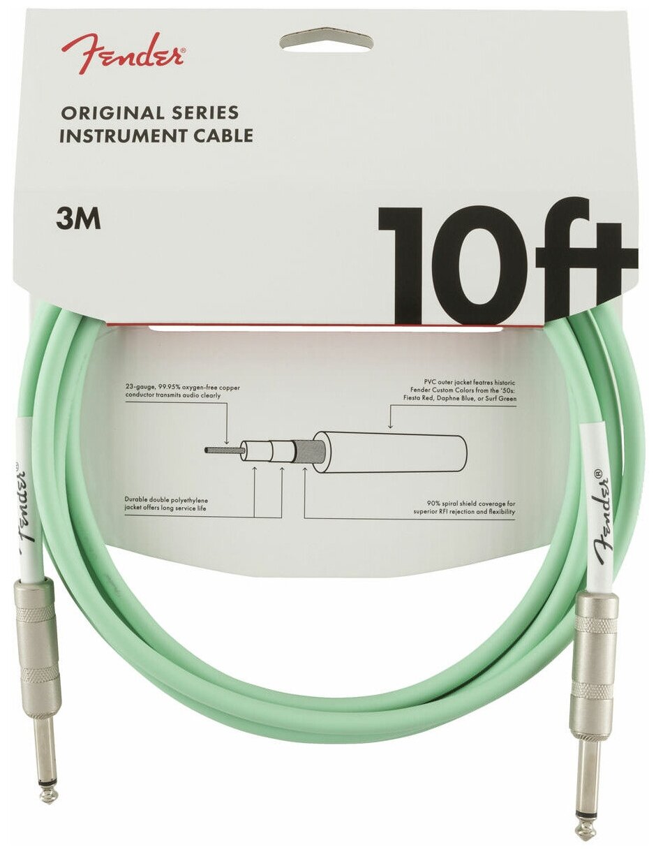 Гитарный кабель Fender 10 OR INST CABLE SFG