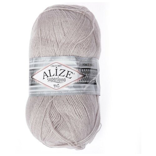 Пряжа ALIZE Superlana tig, 570 м*100 г, 652 пепельная, 1 шт пряжа alize superlana tig 570 м 100 г 62 молочная 1 шт