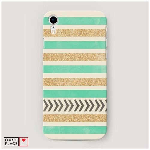 фото Чехол пластиковый iphone xr (10r) песок и мята case place