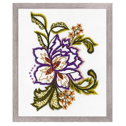 фото 1687 набор для вышивания риолис 'цветочный этюд' 15*18см