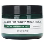 Some By Mi AHA-BHA-PHA 30 Days Miracle Cream Крем для лица с 3 видами кислот и центеллой азиатской - изображение