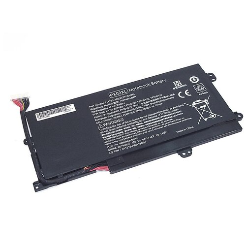 Аккумуляторная батарея для ноутбука HP Envy 14 (PX03-3S1P) 11.1V 50Wh OEM черная