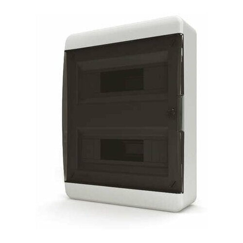 Щит навесной Tekfor 24 (2x12) модуля IP41 прозрачная черная дверца BNK 40-24-1