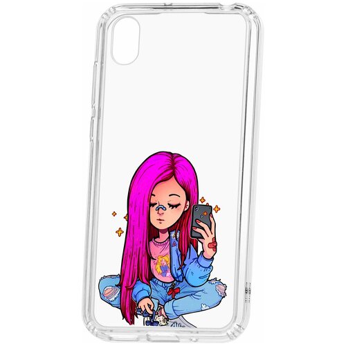 фото Чехол на huawei honor 8s / y5 2019 / honor 8s prime kruche print pink hair / чехол для huawei / чехол с рисунком / чехол с принтом / чехол для хонор / чехол для хуавей / бампер на хуавей / чехол накладка для хонор / противоударная накладка для honor huawei / защита для honor / защита на huawei / cиликоновый чехол для huawei honor / пластиковый чехол на huawei / защитный чехол для honor / чехольчик / защита телефона / ударопрочный чехол кruче