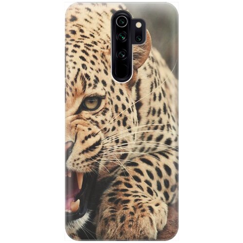 фото Re:pa накладка transparent для xiaomi redmi note 8 pro с принтом "рассерженный хищник"