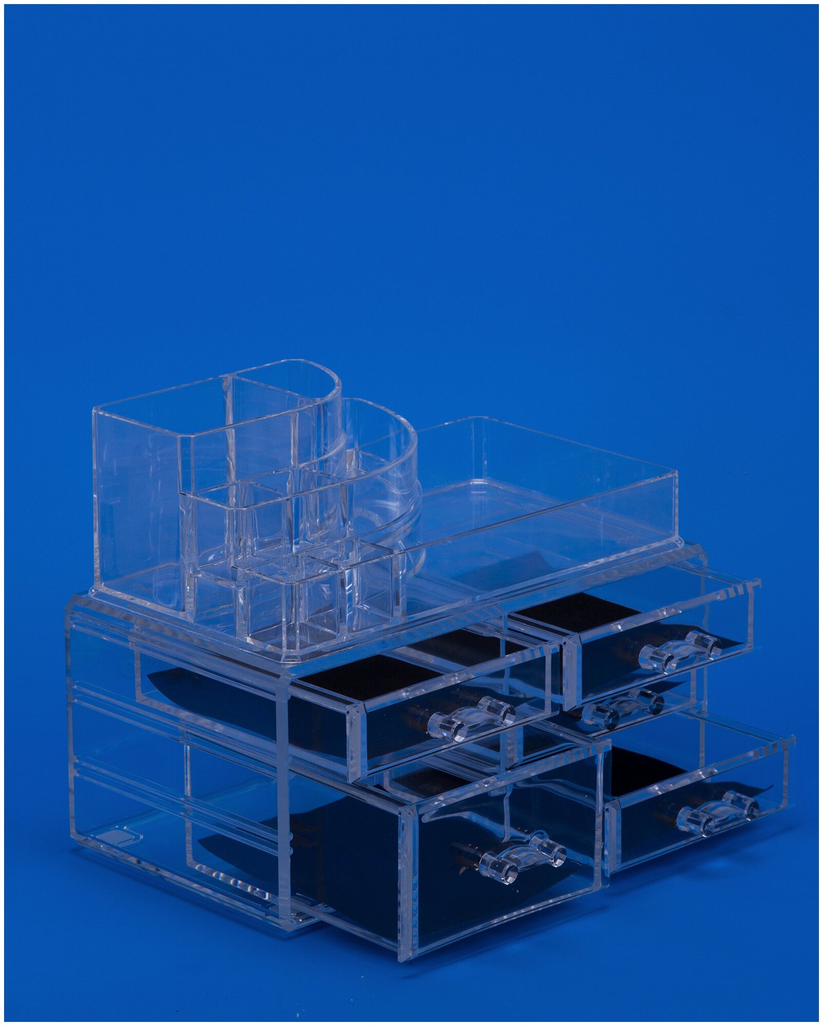 Органайзер IsmatDecor S-314, для косметики, прозрачный, акрил — фото 1