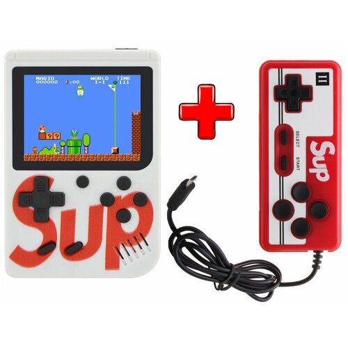 фото Портативная игровая приставка sup game box 400игр в 1, dendy 8 bit + дополнительный геймпад trendy goods