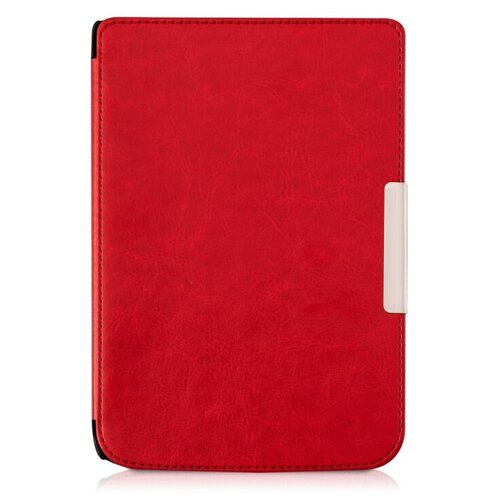 фото Чехол-обложка футляр mypads для pocketbook 626 plus touch lux 3 из качественной эко-кожи тонкий с магнитной застежкой красный
