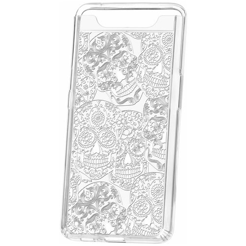 фото Чехол на samsung galaxy a80 / a90 kruche print skull white / чехол для samsung / чехол с рисунком / чехол с принтом / чехол для самсунг / чехол для самсунг / бампер на гелакси / чехол накладка для гэлэкси / противоударная накладка для samsung galaxy / защита для galaxy / защита на samsung / cиликоновый чехол для samaung galaxy / пластиковый чехол на самсунг / защитный чехол для самсунг / чехольчик / защита телефона / ударопрочный чехол / галакси кruче